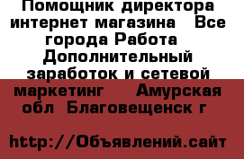 Помощник директора интернет-магазина - Все города Работа » Дополнительный заработок и сетевой маркетинг   . Амурская обл.,Благовещенск г.